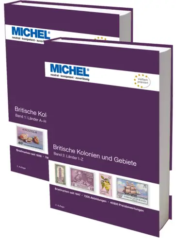 MICHEL Briefmarken Katalog Britische Kolonien und Gebiete 2023 zwei Bände NEU
