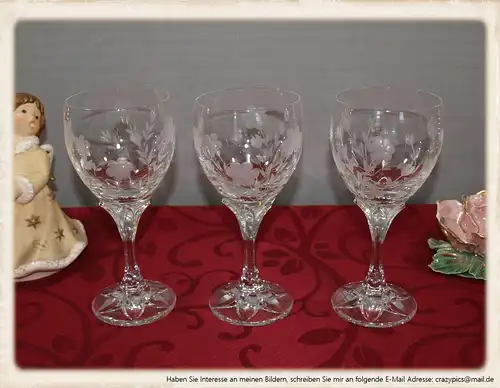 Weinglas, Weißweinglas, Villeroy & Boch "Anemone" 3 Stk.