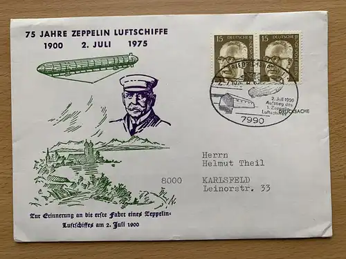 Berlin (West) Nur Hauptgebiet 1975 Nr 427 Sonderstempel Brief D-0021