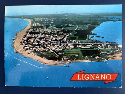 [Echtfotokarte farbig] Lignano. 