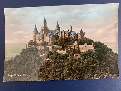[Echtfotokarte farbig] Burg Hohenzollern. 