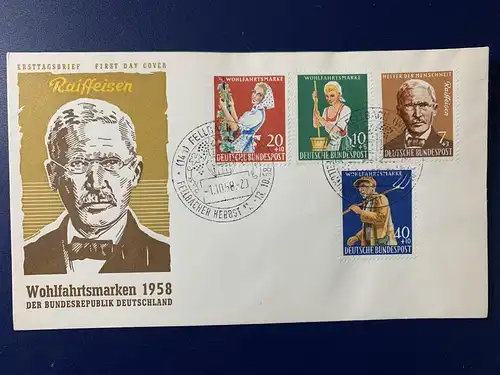 Bundesrep. Deutschland Nur Hauptgebiet 1958 Sonderstempel D-0070