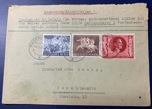 Deutsches Reich Nur Hauptgebiet 1943 Rundstempel (Datum und/oder Ort klar) D-0072