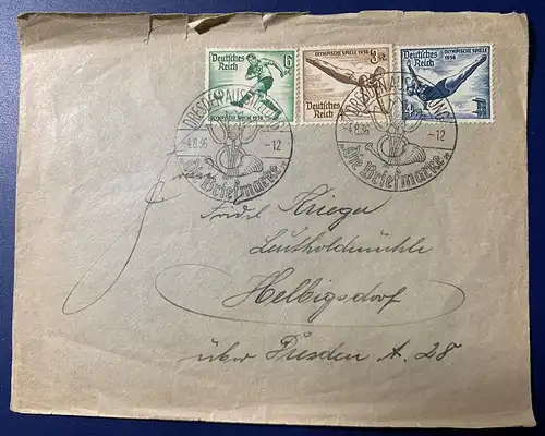 Deutsches Reich Nur Hauptgebiet 1936 Sonderstempel D-0073