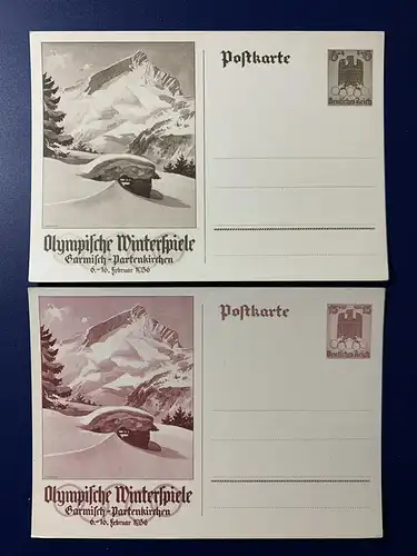 Deutsches Reich 1936 Nr 257 + 258 Ungebraucht D-0086