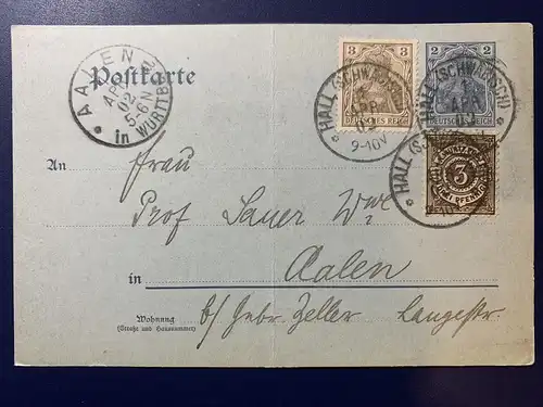 Deutsches Reich 1902 Rundstempel (Datum und/oder Ort klar) D-0105