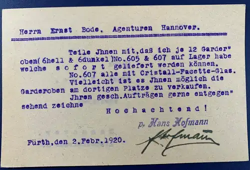 Deutsches Reich 1920 Nr P114 Rundstempel (Datum und/oder Ort klar)