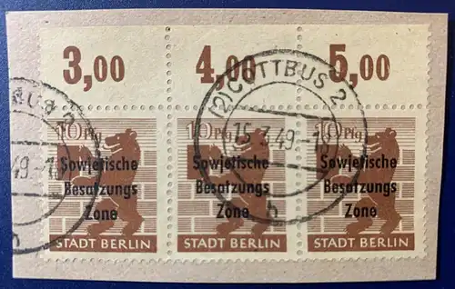 All. Bes. Sowj. Zone 1949 Nr 203 Rundstempel (Datum und/oder Ort klar)