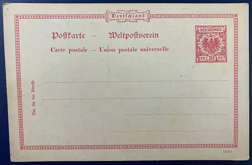 Deutsches Reich 1889 Nr P21 I Postfrisch / **