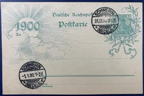 Deutsches Reich 1900 Nr P43 Bbd II Rundstempel (Datum und/oder Ort klar)