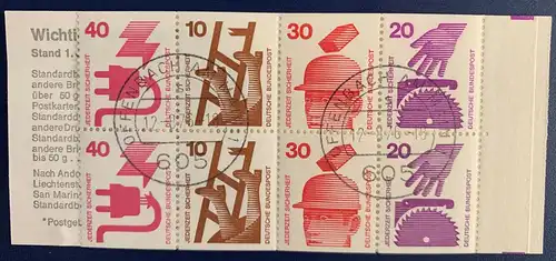 Bundesrep. Deutschland 1974 Nr MH 20 Rundstempel (Datum und/oder Ort klar)