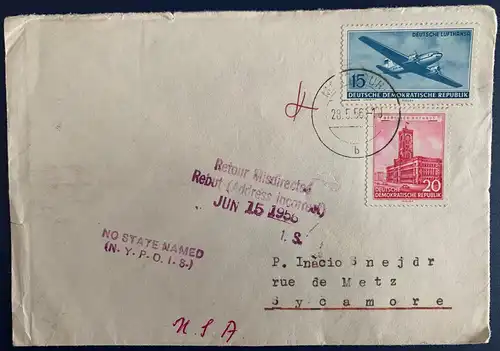 DDR 1956 Nr 494 + 514 Rundstempel (Datum und/oder Ort klar)