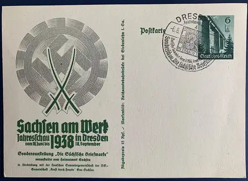 Deutsches Reich  Nr P270 Sonderstempel