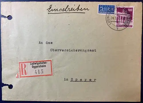 All. Bes. Bizone 1951 Nr 94 Rundstempel (Datum und/oder Ort klar)