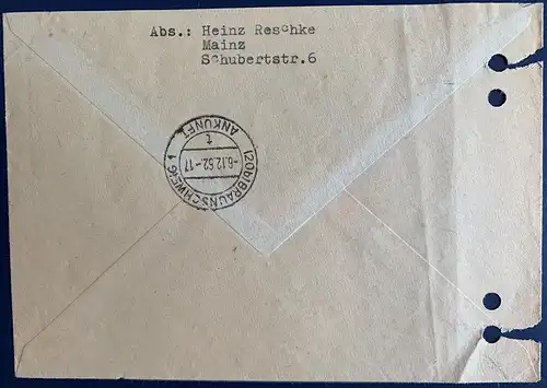 Bundesrep. Deutschland 1952 Nr 132 vertikales Paar Rundstempel (Datum und/oder Ort klar)