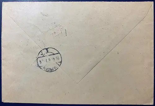 All. Bes. Gem.-Ausg. 1948 Nr 967 + 968 Rundstempel (Datum und/oder Ort klar)