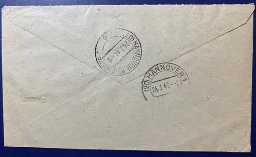 All. Bes. Gem.-Ausg. 1947 Nr 935 + 936 Rundstempel (Datum und/oder Ort klar)