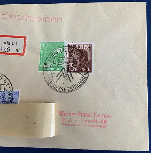 All. Bes. Gem.-Ausg. 1948 Nr 946 955 948 Sonderstempel