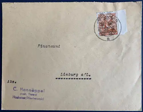 All. Bes. Bizone 1948 Nr 44 II Netzaufdruck Zentraler Rund / Vollstempel