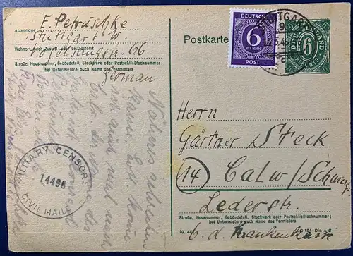 All. Bes. Gem.-Ausg. 1946 Nr P901 916 Rundstempel (Datum und/oder Ort klar)