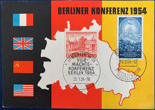 [Ansichtskarte] Berliner Konferenz 1954. 