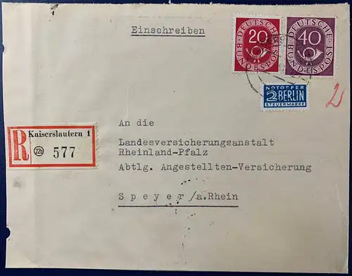 Bundesrep. Deutschland  Nr 130 133 Rundstempel (Datum und/oder Ort klar) Brief