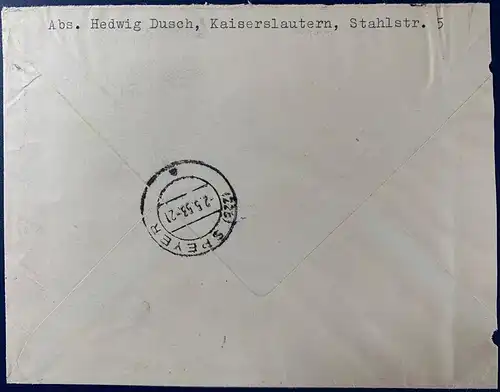 Bundesrep. Deutschland  Nr 130 133 Rundstempel (Datum und/oder Ort klar) Brief