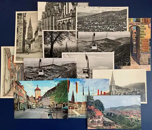 [Echtfotokarte schwarz/weiß] Die Karten - Motive aus Freiburg i.Breisgau und Umgebung - (gelaufen und ungelaufen) sind, soweit feststellbar, aus dem Zeitraum 1939 bis 1970, alle sind sehr gut erhalten.
Der Preis gilt für alle 13 AK, incl....