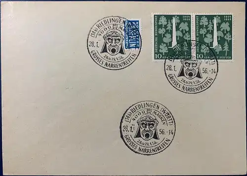 Bundesrep. Deutschland 1956 Nr 220 (2x) Sonderstempel