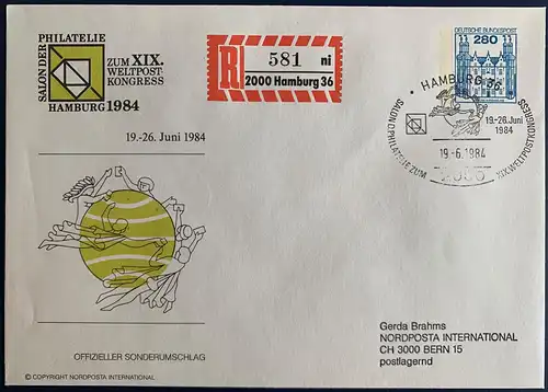 Bundesrep. Deutschland 1984 Nr 1142 Sonderstempel