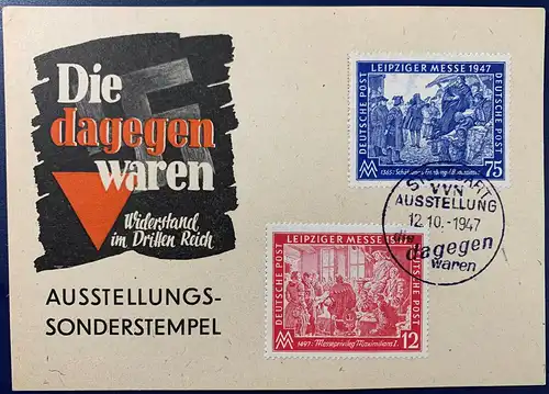 All. Bes. Gem.-Ausg. 1947 Nr 965 966 Sonderstempel