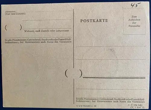 Bundesrep. Deutschland 1959 Sonderstempel