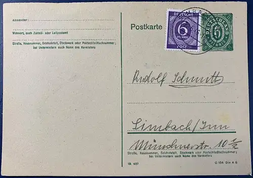 All. Bes. Bizone  Rundstempel (Datum und/oder Ort klar)