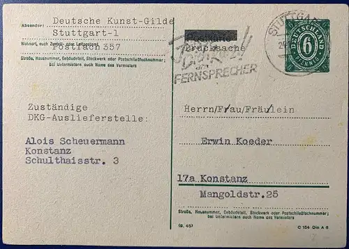 All. Bes. Gem.-Ausg.  Rundstempel (Datum und/oder Ort klar)