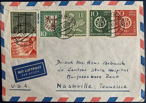 Bundesrep. Deutschland 1957 Rundstempel (Datum und/oder Ort klar)