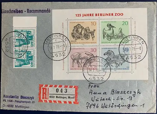Berlin (West) 1978 Rundstempel (Datum und/oder Ort klar)