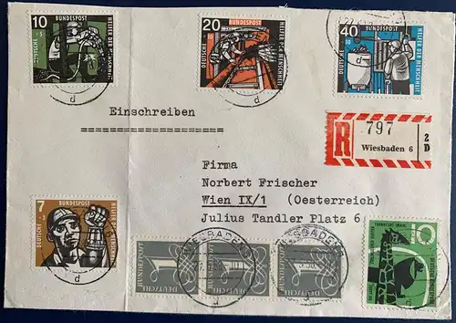Bundesrep. Deutschland 1958 Rundstempel (Datum und/oder Ort klar)