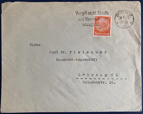 Deutsches Reich 1933 Rundstempel (Datum und/oder Ort klar)