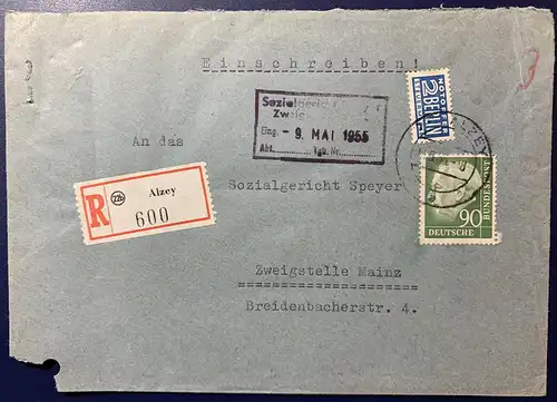 Bundesrep. Deutschland 1955 Rundstempel (Datum und/oder Ort klar)