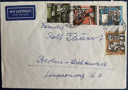 Bundesrep. Deutschland 1957 Rundstempel (Datum und/oder Ort klar)