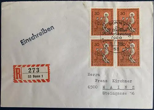 Bundesrep. Deutschland 1966 Ersttagssonderstempel