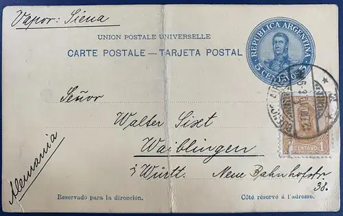 Argentinien Buenos Aires 1910 Rundstempel (Datum und/oder Ort klar)