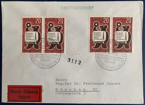 Berlin (West) 1961 Ersttagssonderstempel