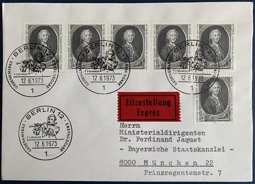 Berlin (West) 1973 Ersttagssonderstempel