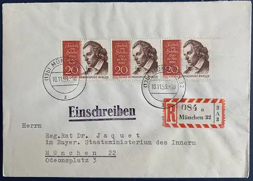 Bundesrep. Deutschland 1959 Ersttagsstempel