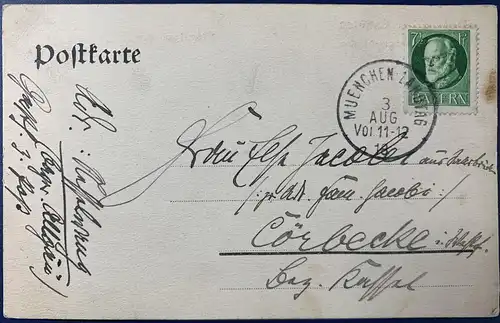 Altdeutschland Bayern 1918 Rundstempel (Datum und/oder Ort klar)