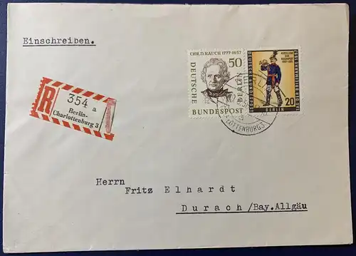 Berlin (West) 1958 Rundstempel (Datum und/oder Ort klar)