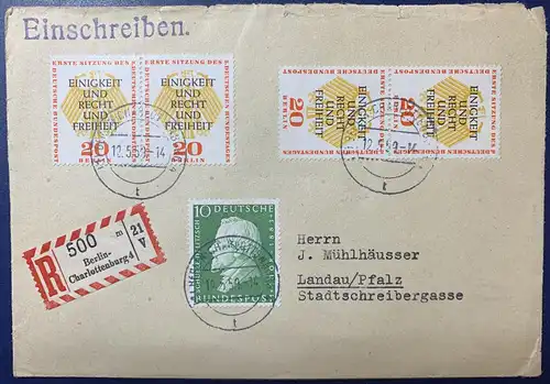 Berlin (West) 1959 Rundstempel (Datum und/oder Ort klar)