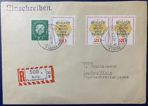 Berlin (West) 1959 Rundstempel (Datum und/oder Ort klar)