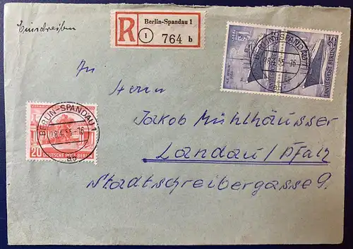 Berlin (West) 1955 Rundstempel (Datum und/oder Ort klar)